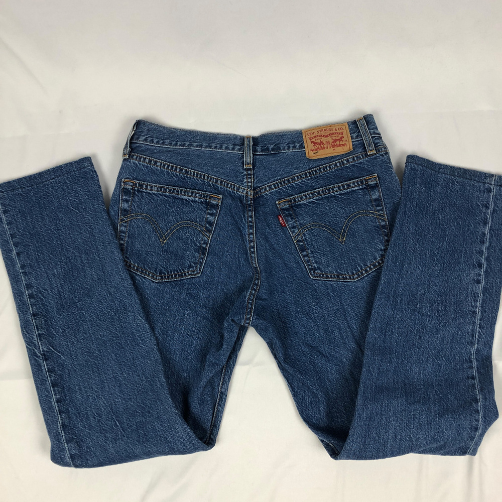 Levi's 501 Button Fly Straight Leg Jeans W - Picture 4 of 8